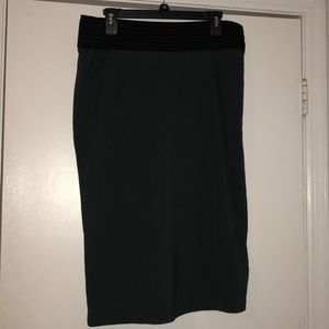 Emerald green pencil skirt